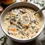 Creamy Wild Rice and Mushroom Soup