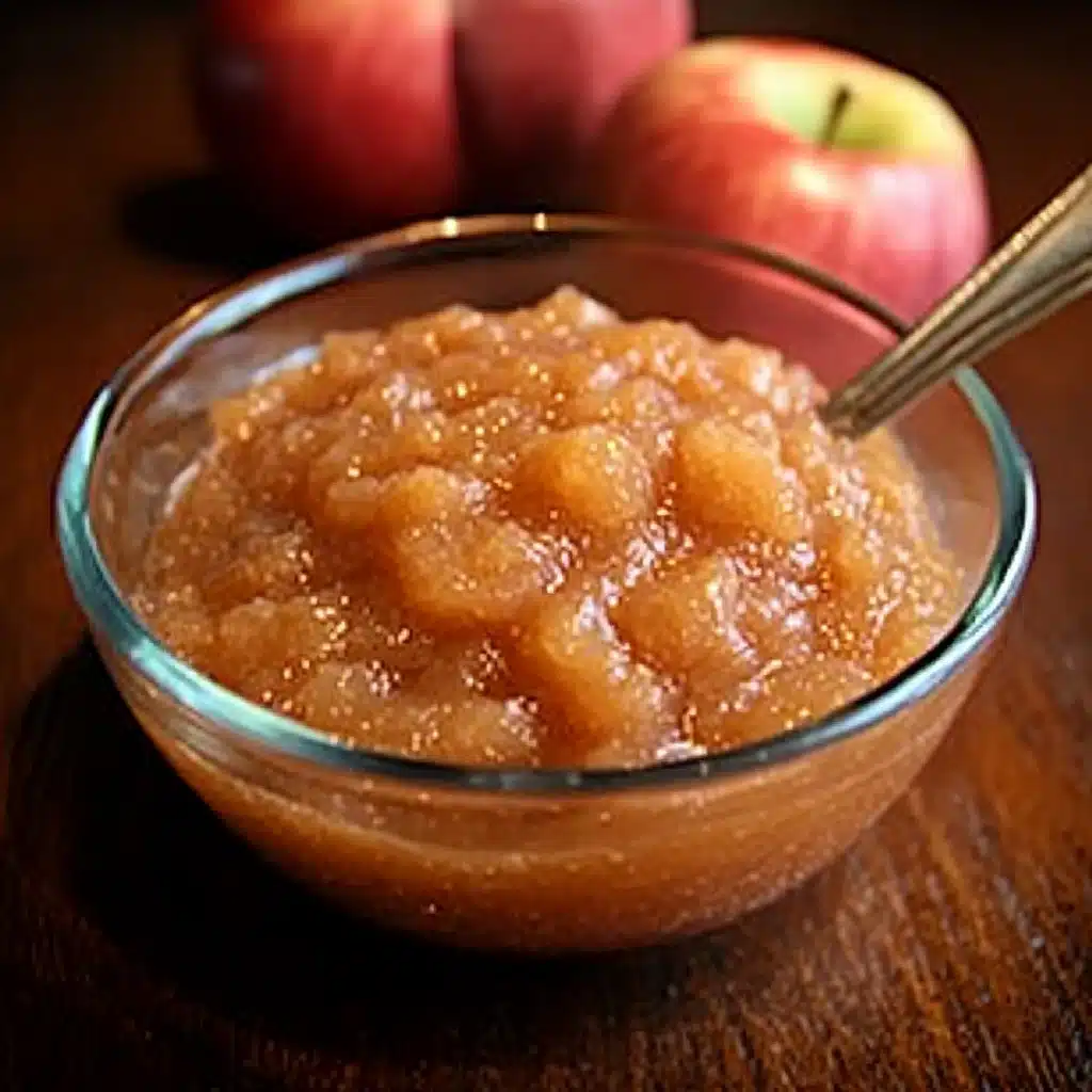 This irresistible crockpot cinnamon applesauce recipe is cozy, healthy, and easy to make. Perfect as a snack, side, or dessert.