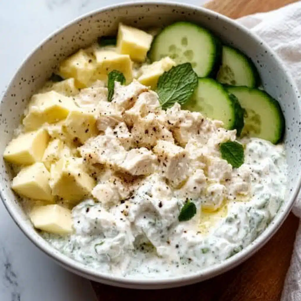 Dump-and-Bake Chicken Tzatziki Casserole