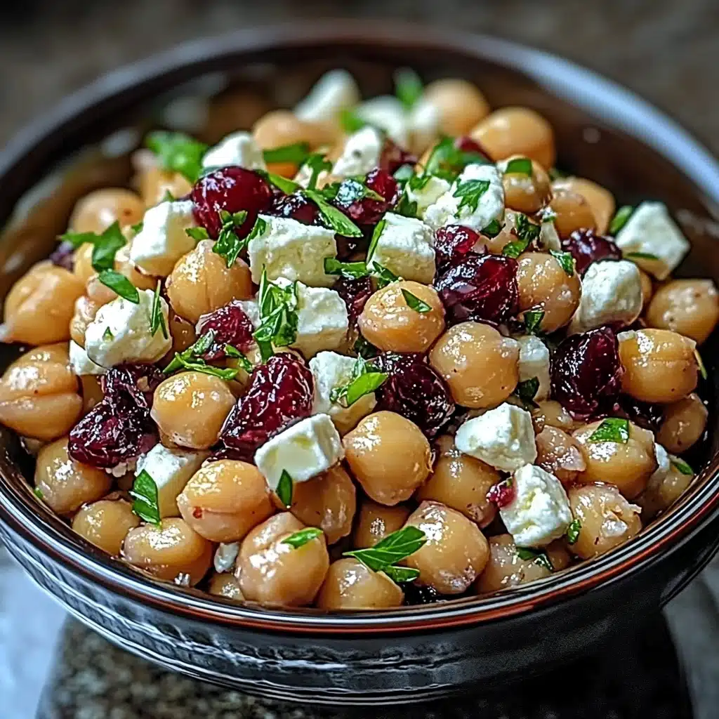 Feta and Cranberry Chickpeas