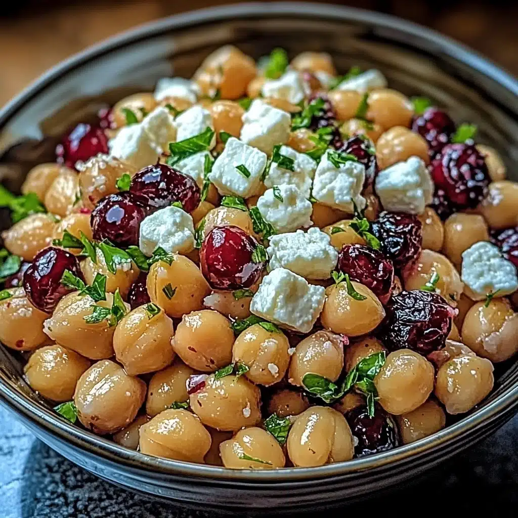 Feta and Cranberry Chickpeas