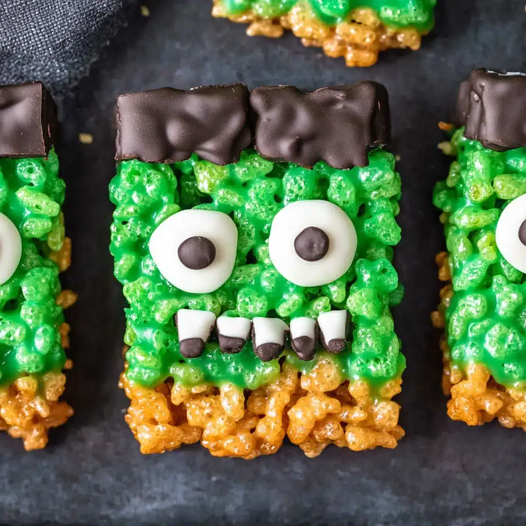 Frankenstein Rice Krispie Treats