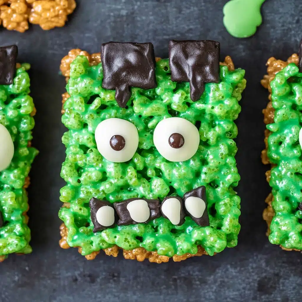 Frankenstein Rice Krispie Treats