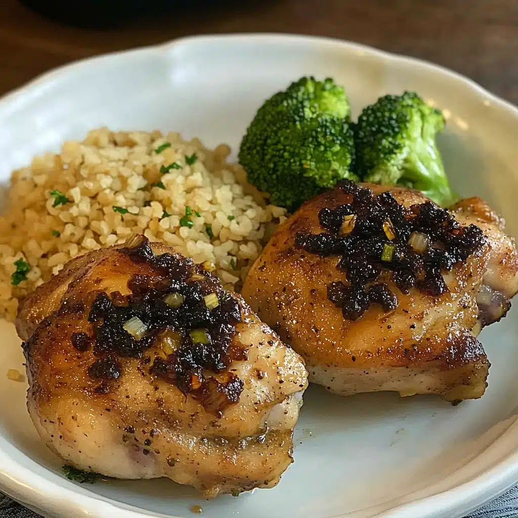 Garlic-Brown Sugar Chicken Thighs