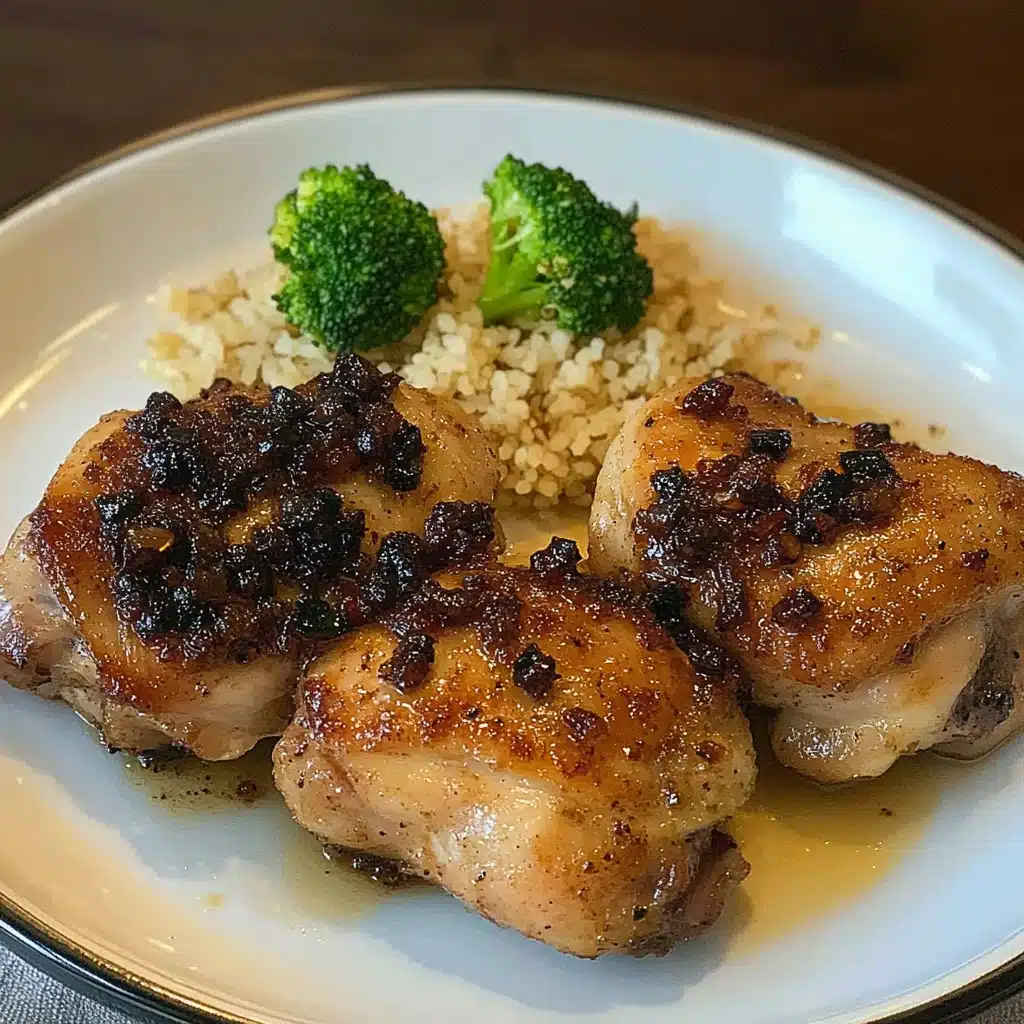 Garlic-Brown Sugar Chicken Thighs