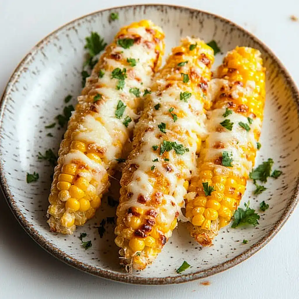 Garlic Butter Corn with Melty Cheese