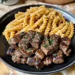 Garlic Butter Steak & Pasta