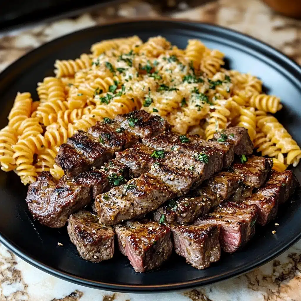 Garlic Butter Steak & Pasta