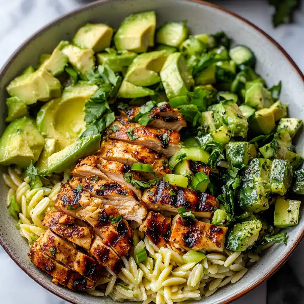 Grilled Chicken Orzo Salad