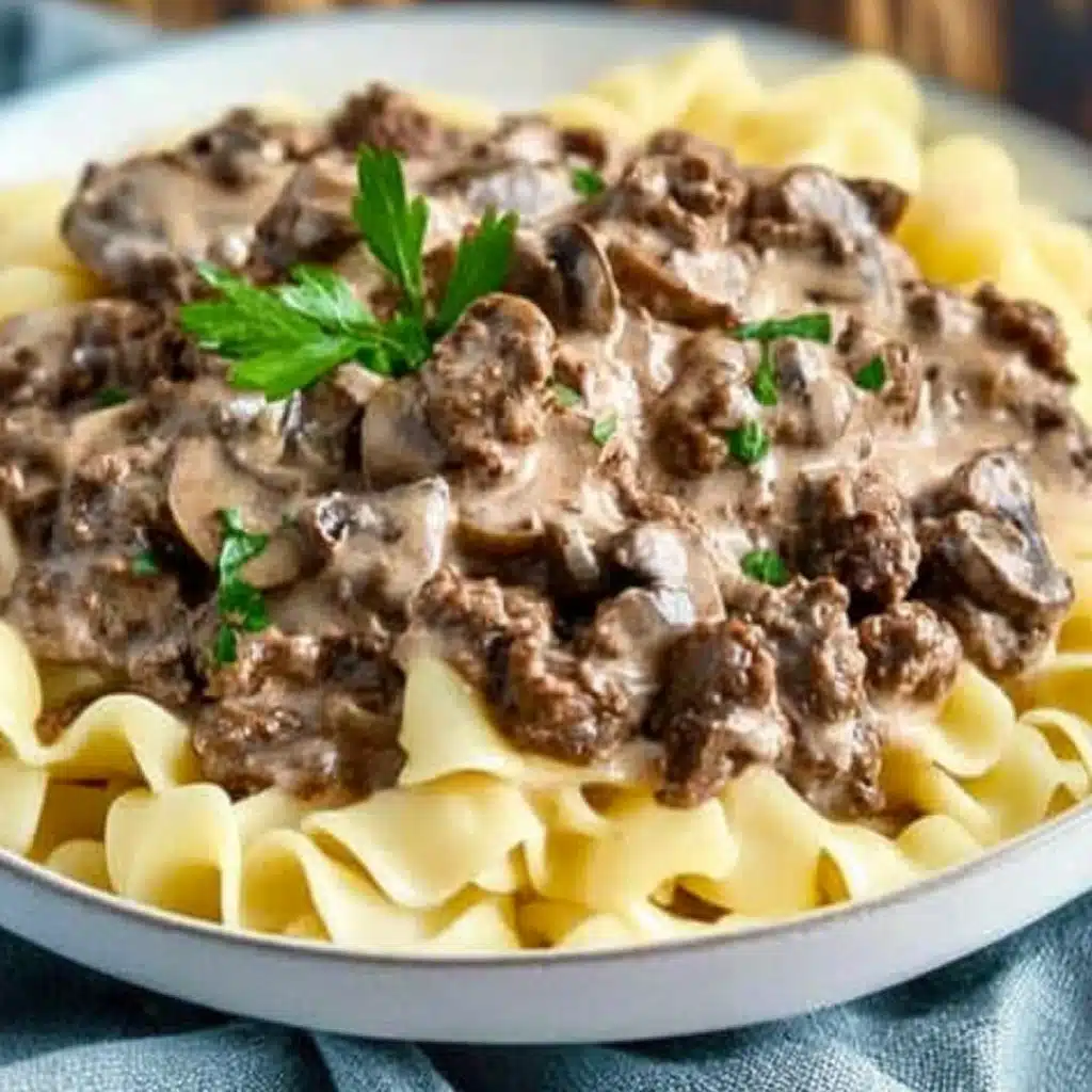 Ground Beef Stroganoff