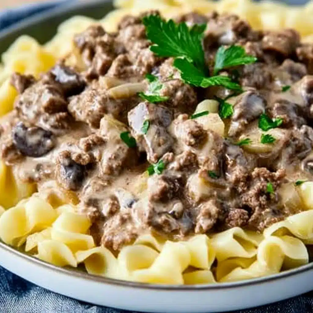 Ground Beef Stroganoff