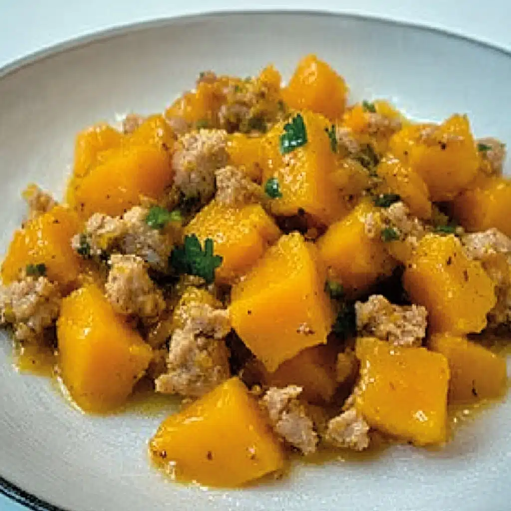 Ground Turkey Butternut Squash Skillet