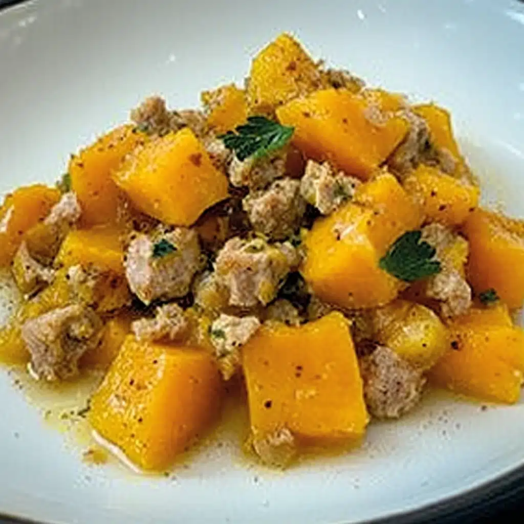 Ground Turkey Butternut Squash Skillet