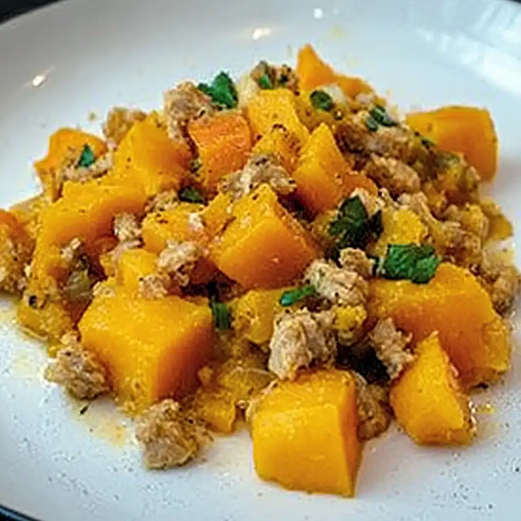 Ground Turkey Butternut Squash Skillet