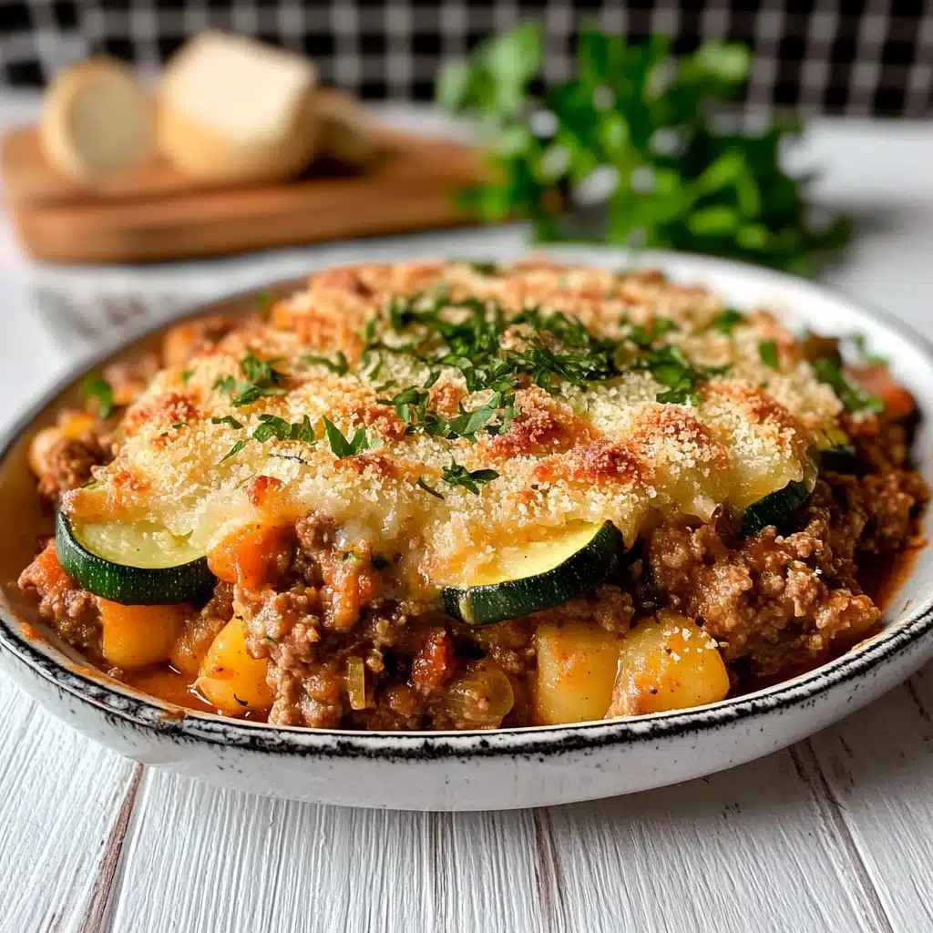 Ground Beef Zucchini Casserole