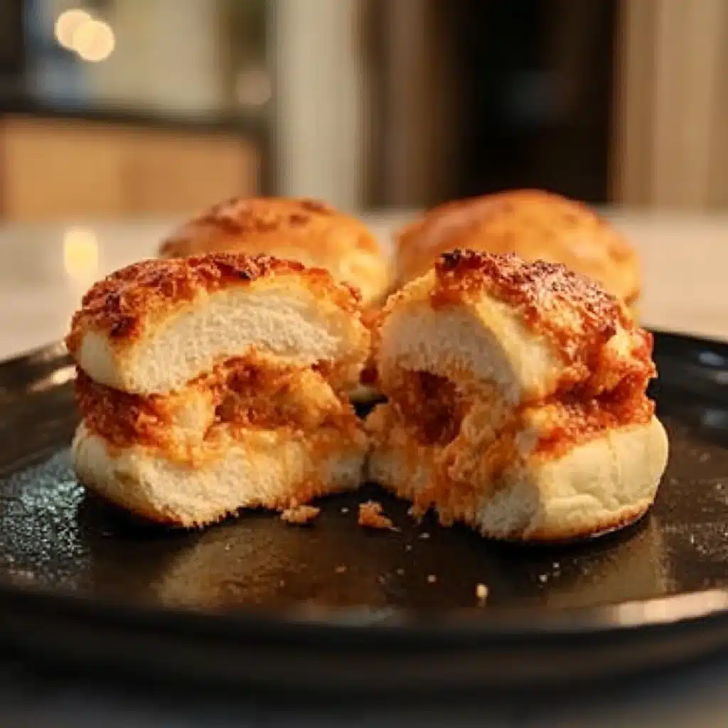 Halloween Chicken Parm Sliders