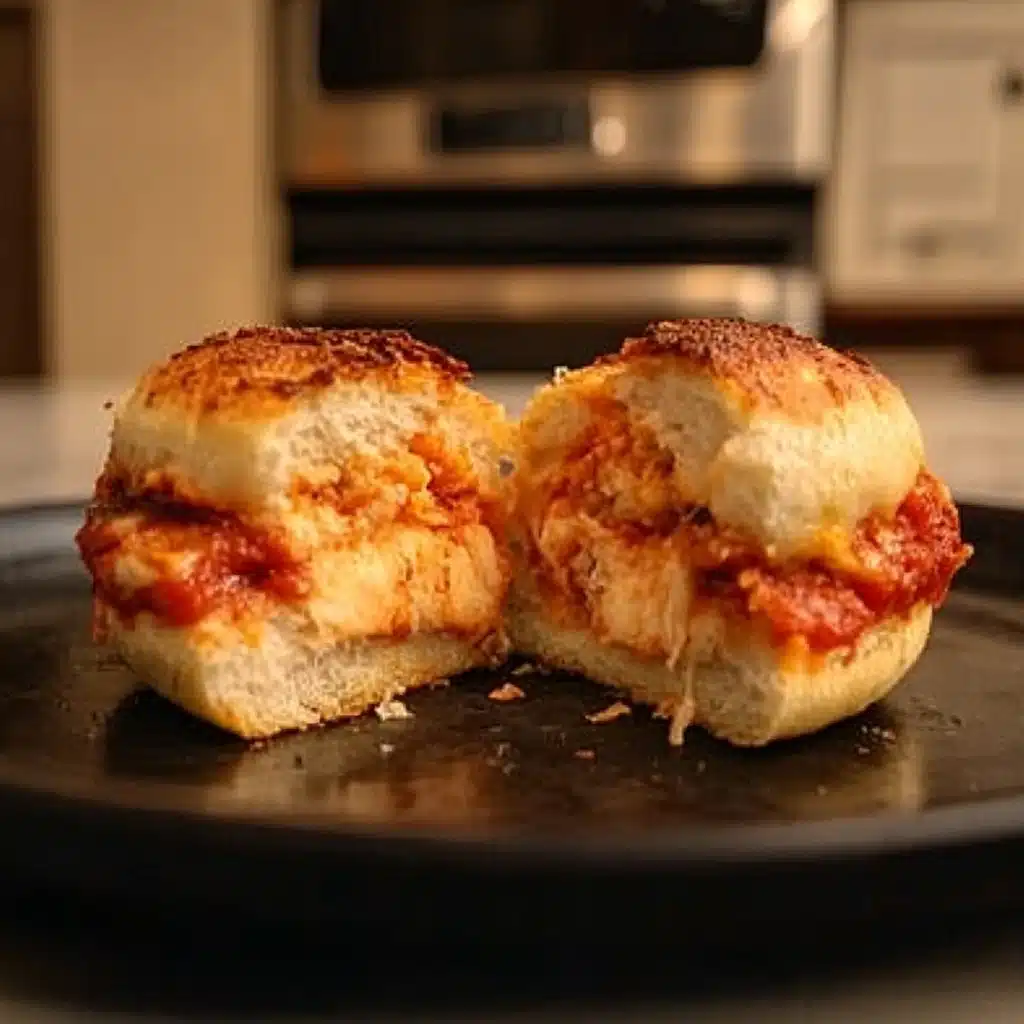 Halloween Chicken Parm Sliders