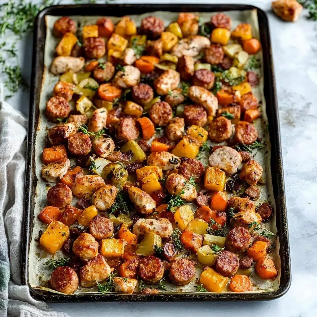 Harvest Sheet Pan Chicken Sausage & Vegetables