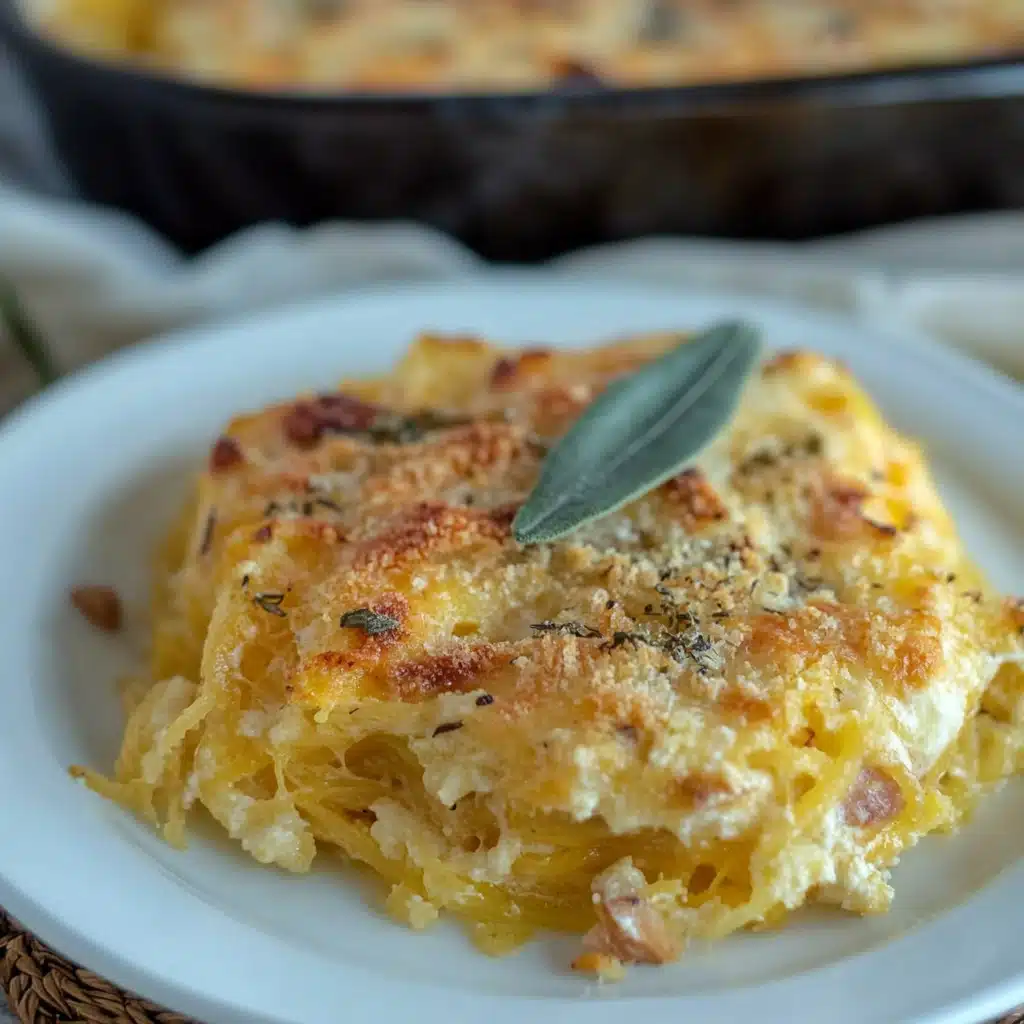 Healthy Spaghetti Squash Au Gratin