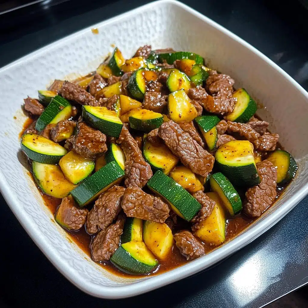 Healthy Zucchini Beef Stir-Fry