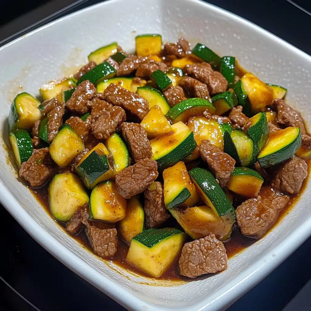 Healthy Zucchini Beef Stir-Fry