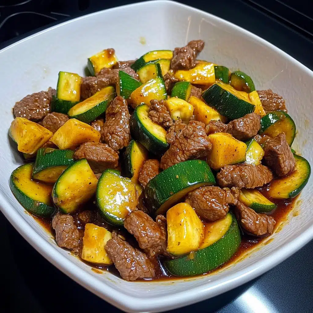 Healthy Zucchini Beef Stir-Fry