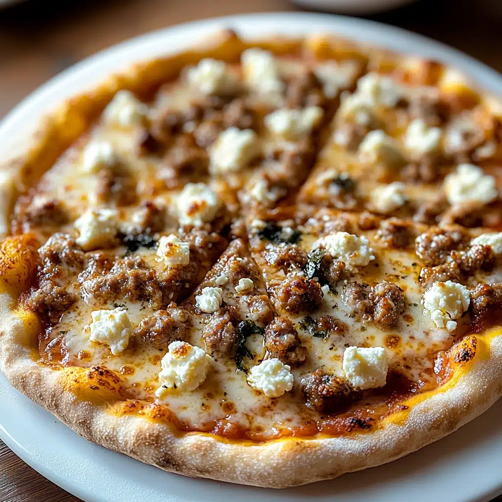 Hot Sausage Feta Honey Pizza