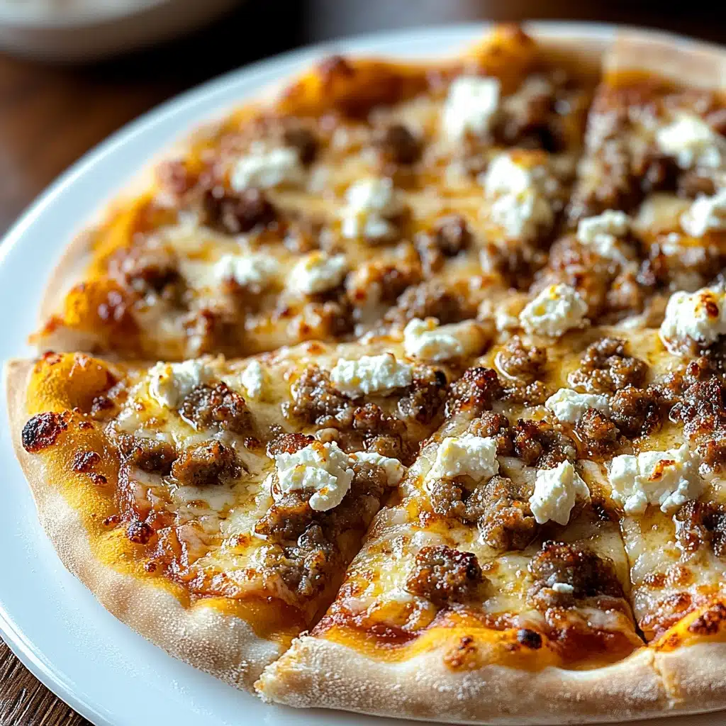 Hot Sausage Feta Honey Pizza