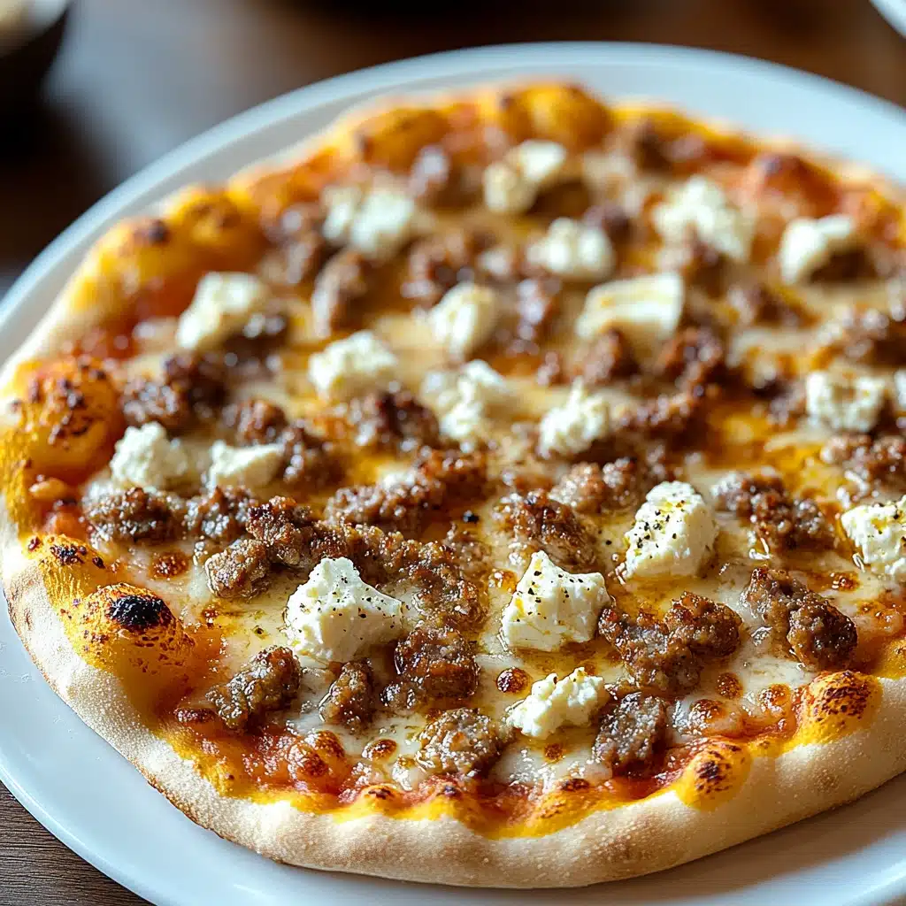 Hot Sausage Feta Honey Pizza