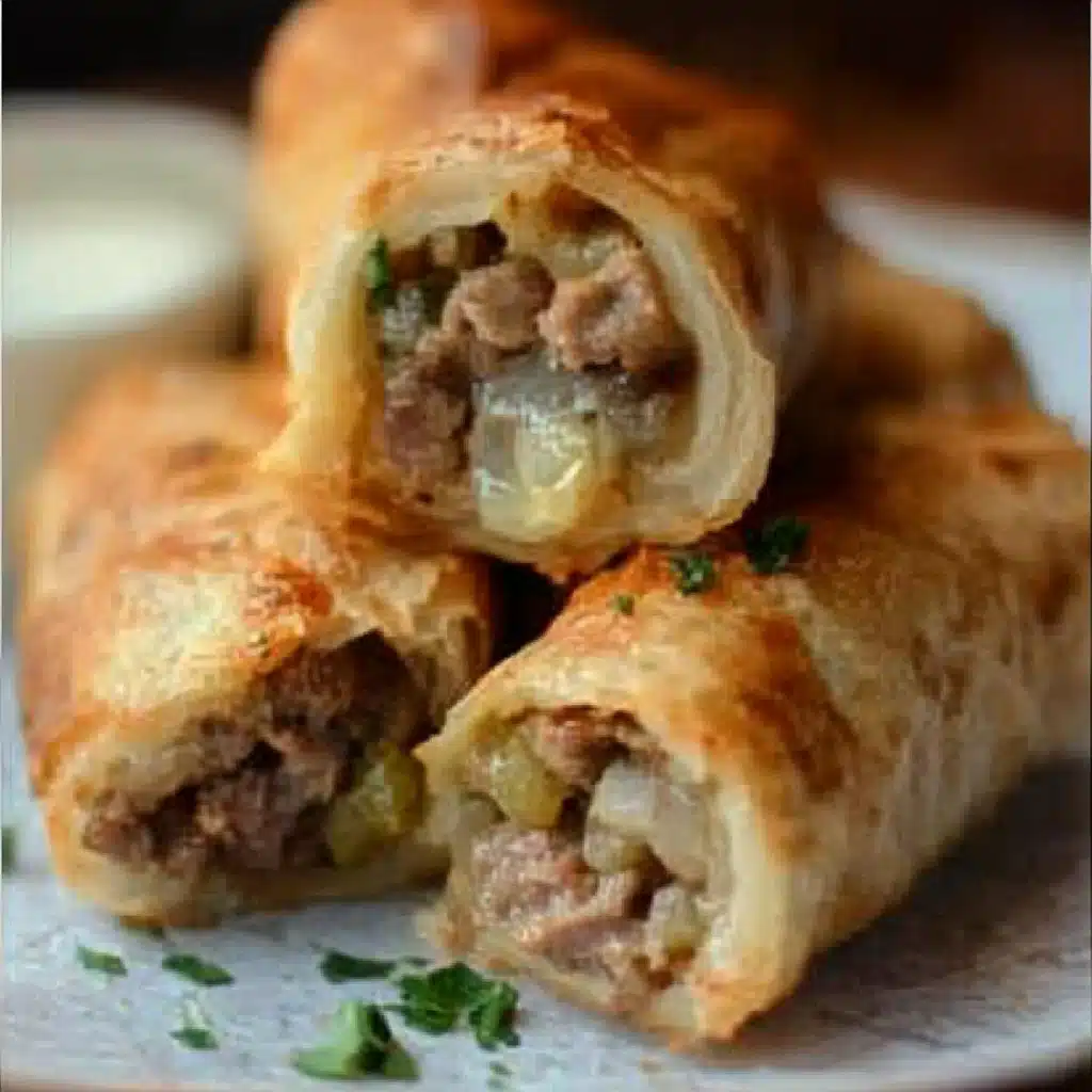 Keto Philly Cheesesteak Rolls
