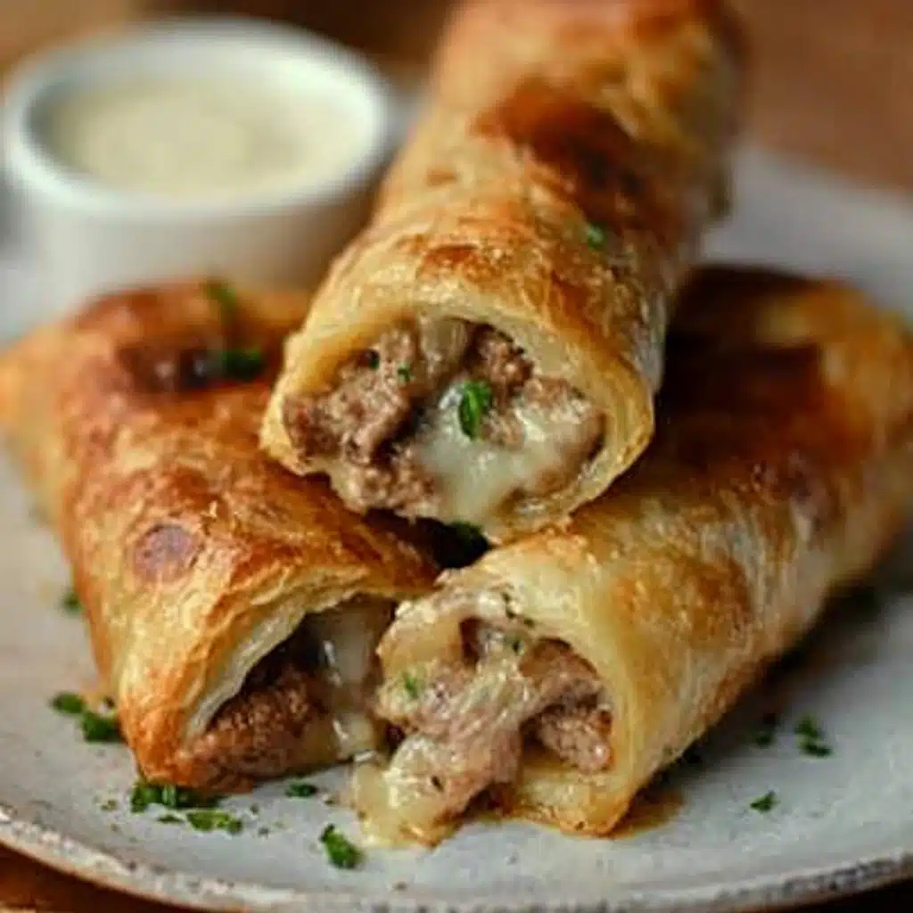 Keto Philly Cheesesteak Rolls