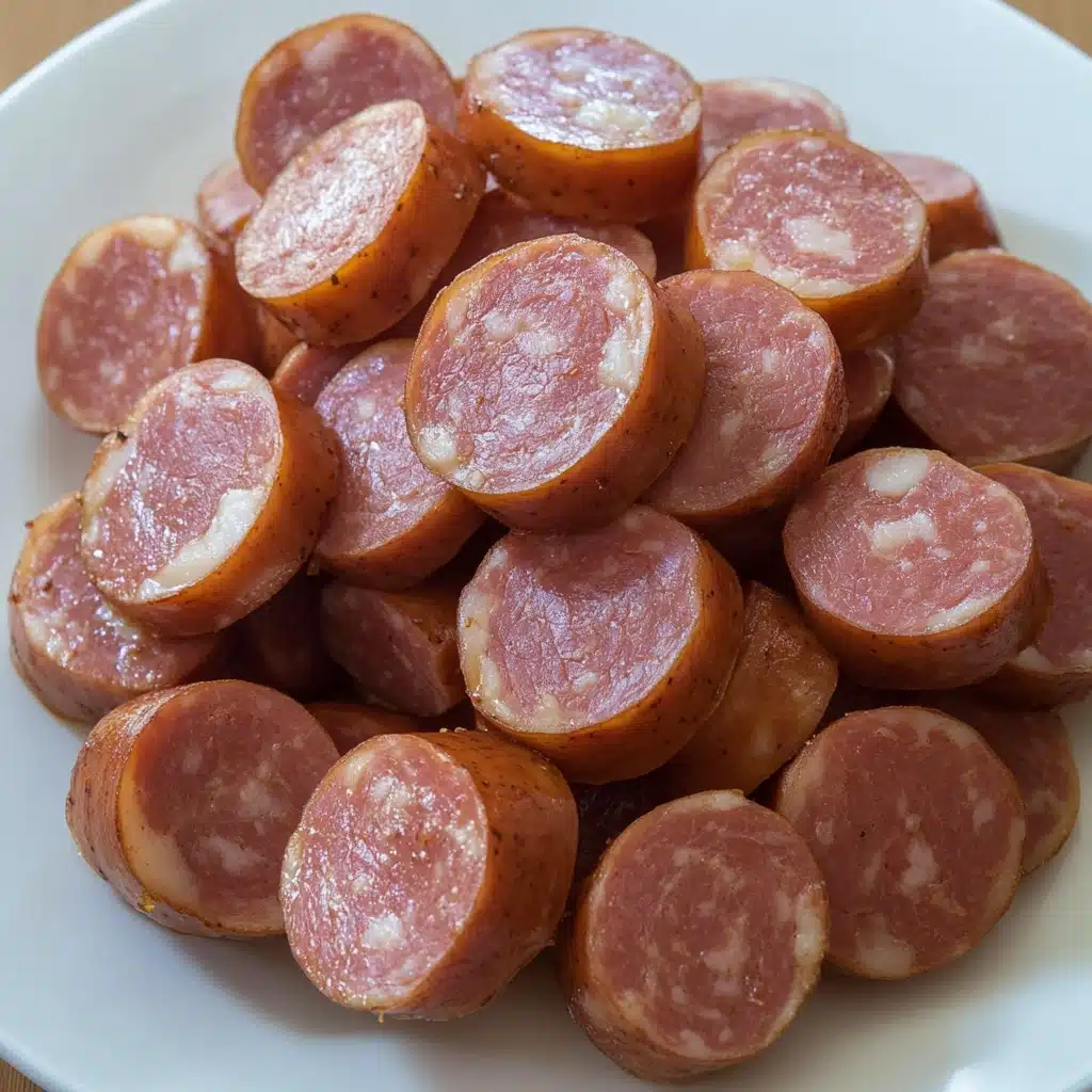 Crockpot Kielbasa and Green Beans