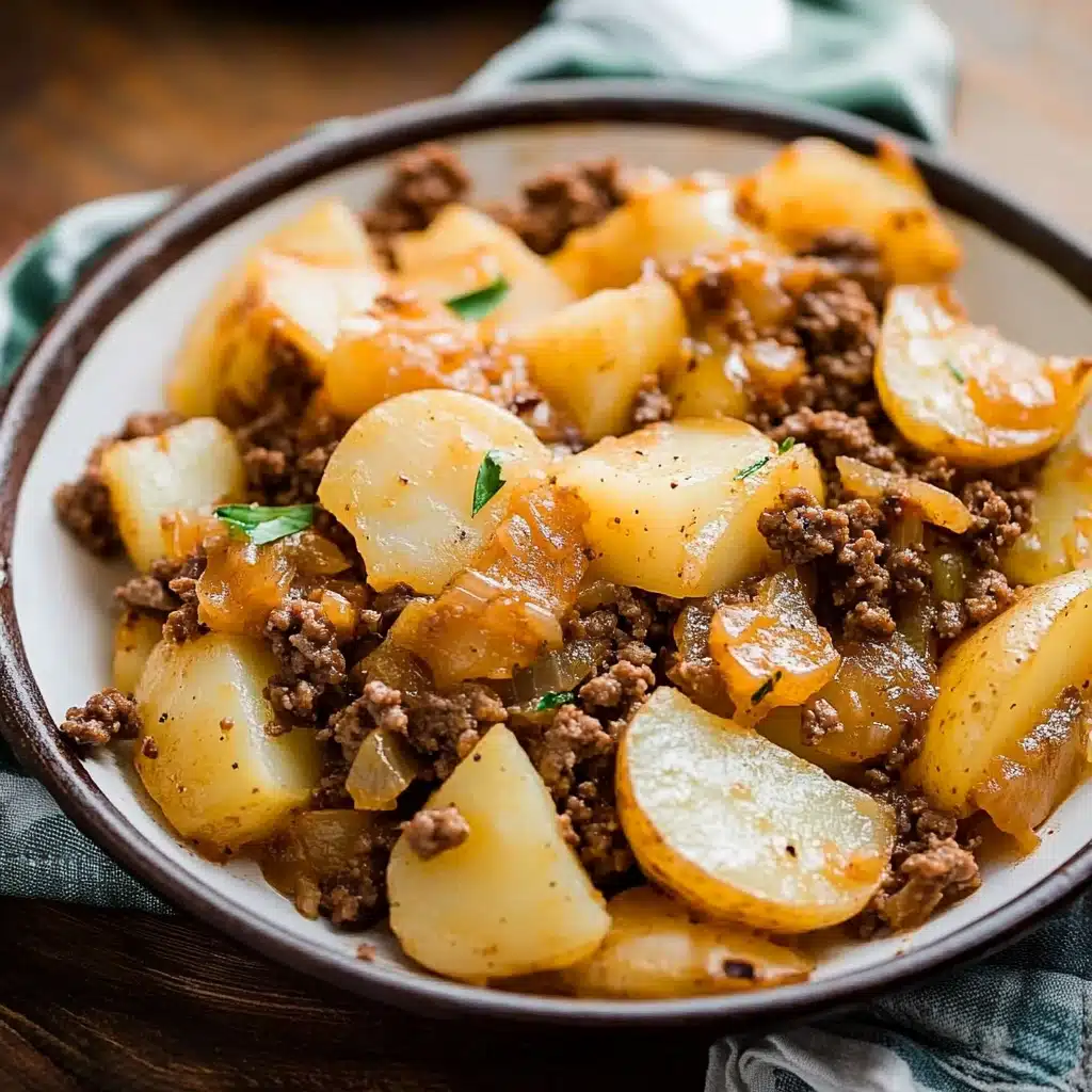 Loaded Ground Beef and Potatoes Skillet