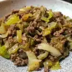 Low-Carb Mongolian Ground Beef and Cabbage