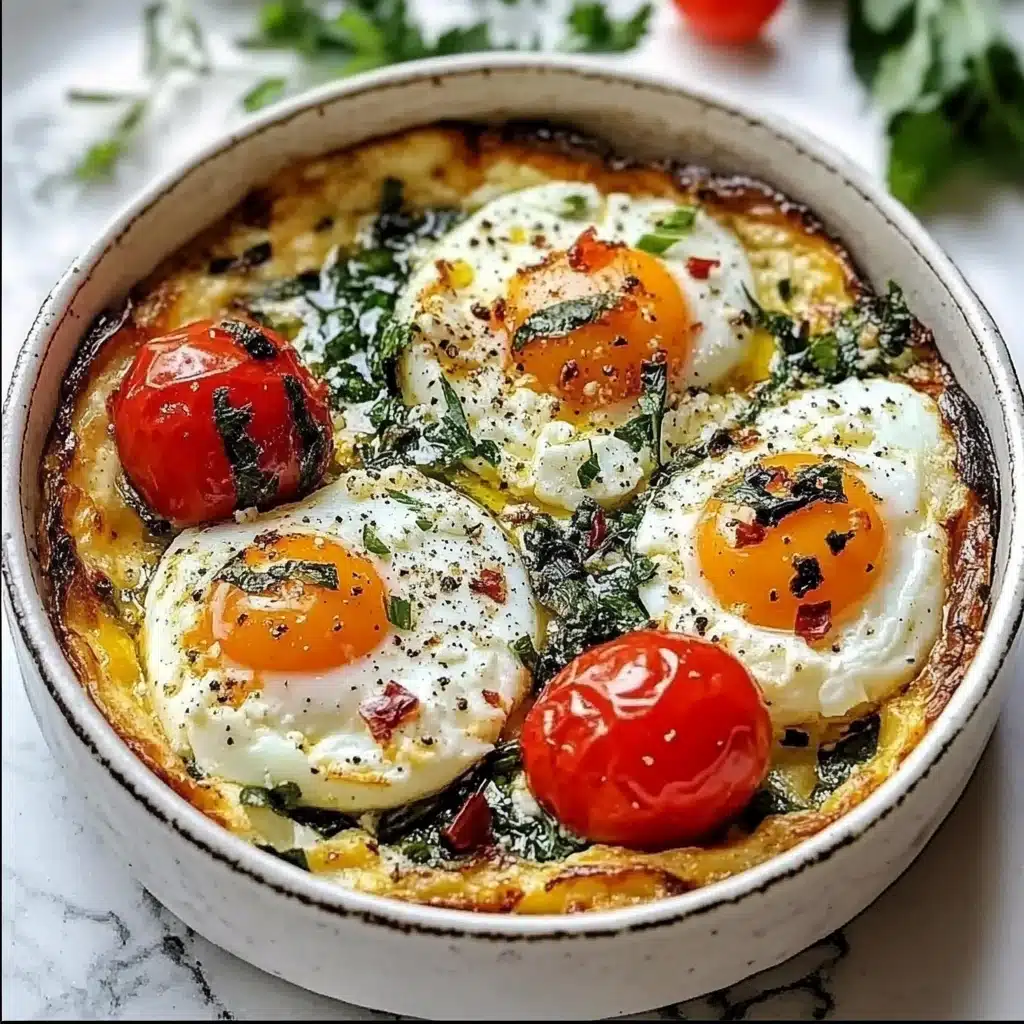 Mediterranean Baked Feta Eggs