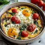 Mediterranean Baked Feta Eggs