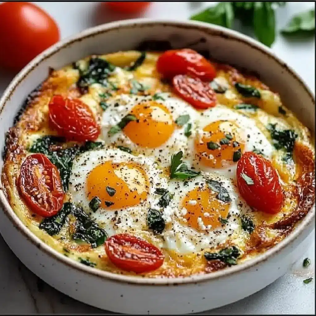 Mediterranean Baked Feta Eggs