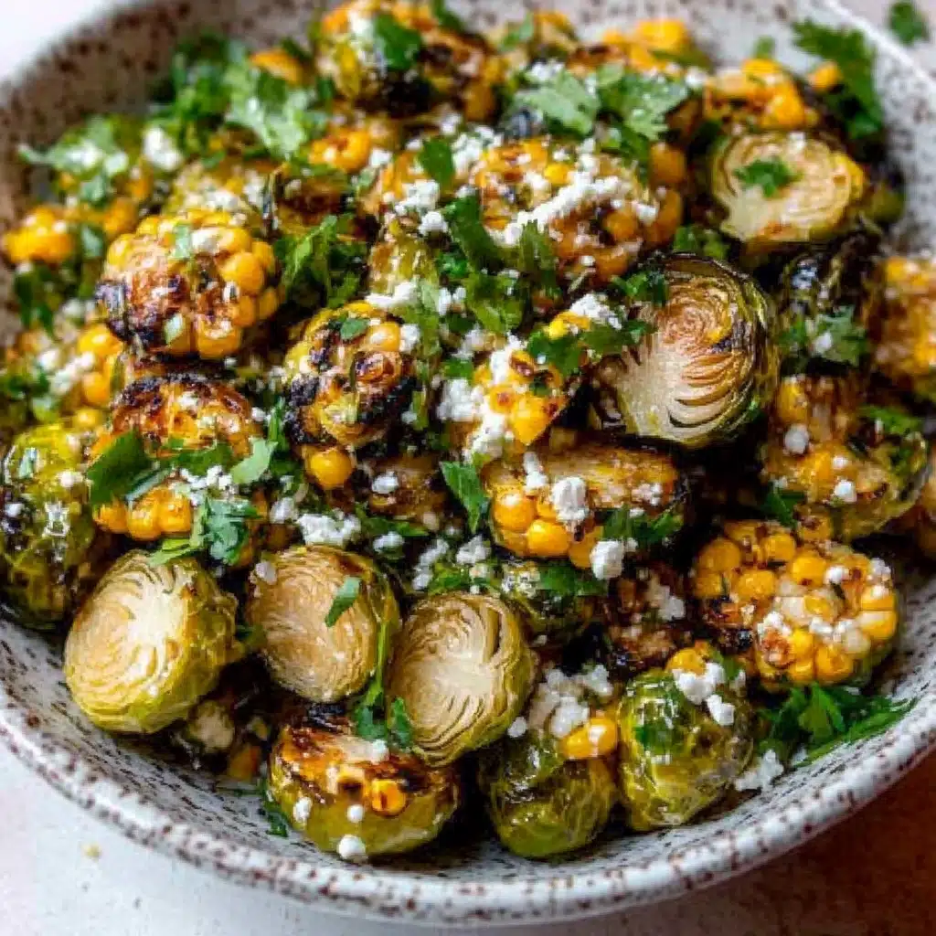 Mexican Street Corn Brussels Sprouts