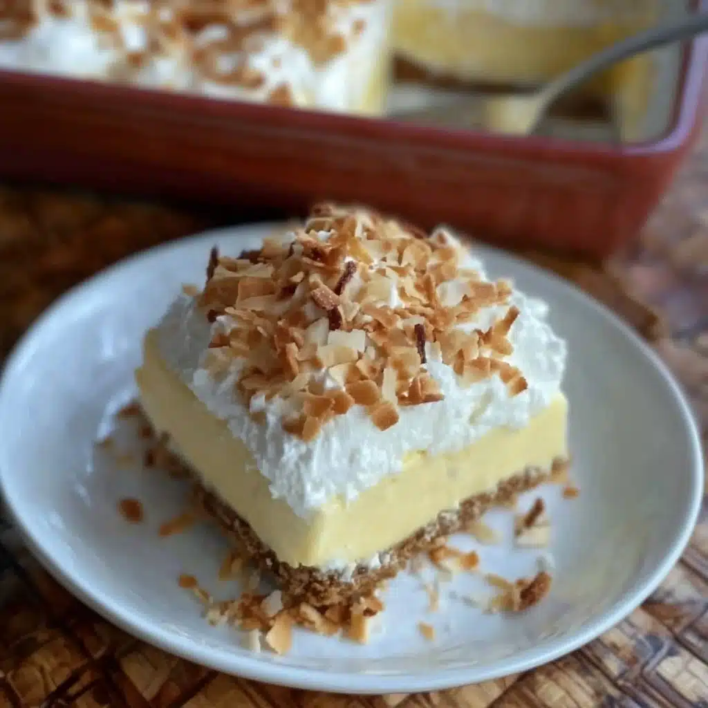No Bake Coconut Cream Lush Dessert
