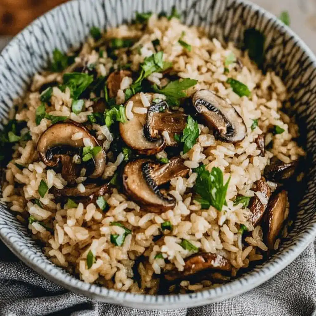 One-Pot Soy Sauce Mushroom Rice