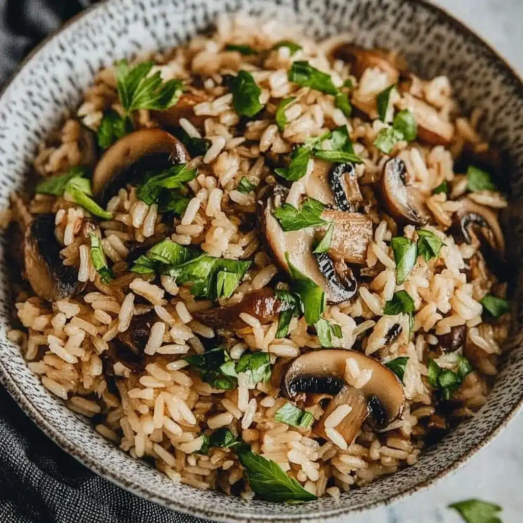 One-Pot Soy Sauce Mushroom Rice