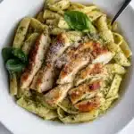 Pesto Pasta with Parmesan Chicken