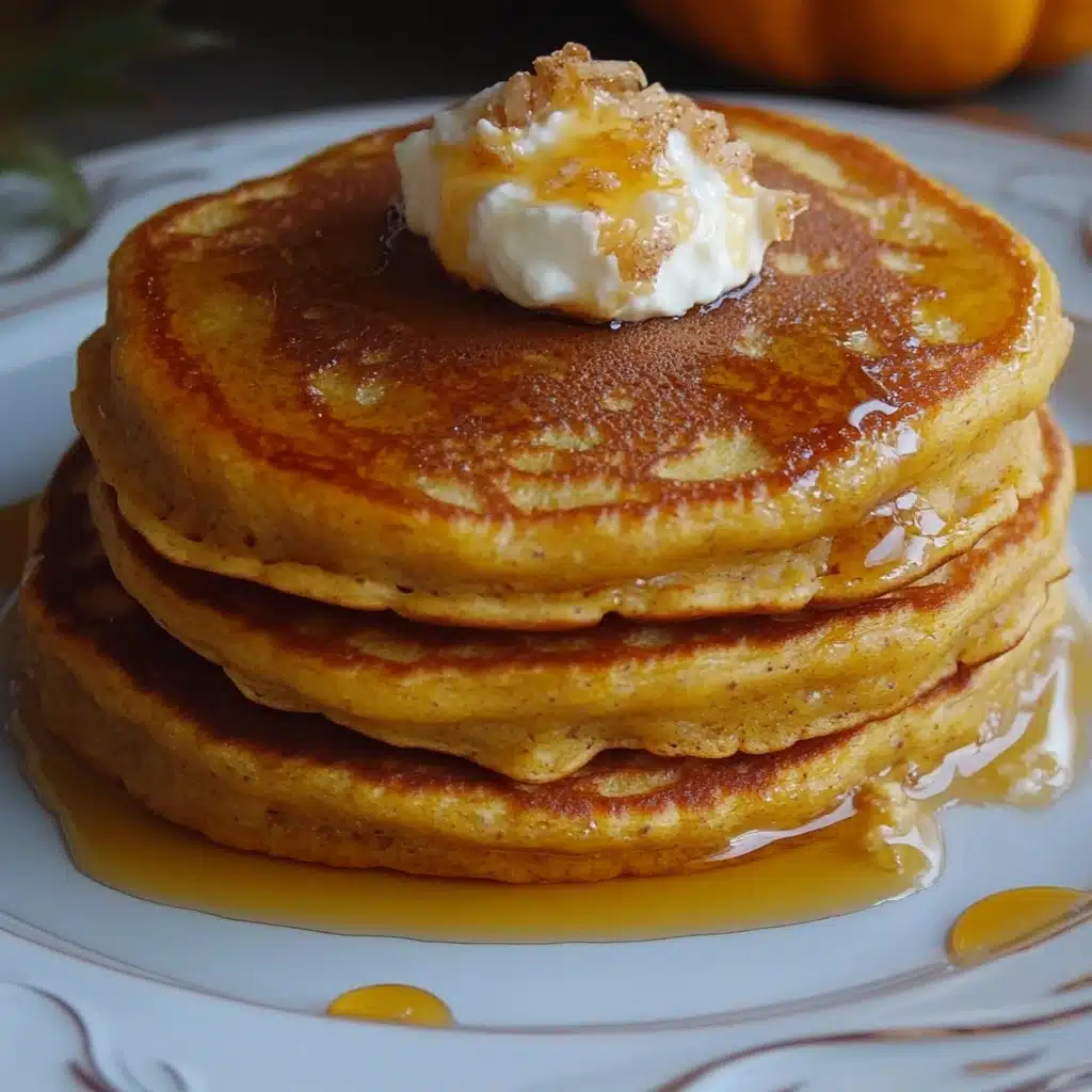 Pumpkin Cottage Cheese Pancakes