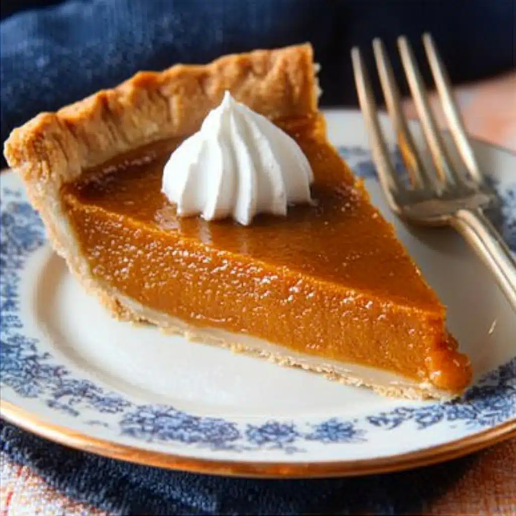 Pumpkin Pie with Sweetened Condensed Milk