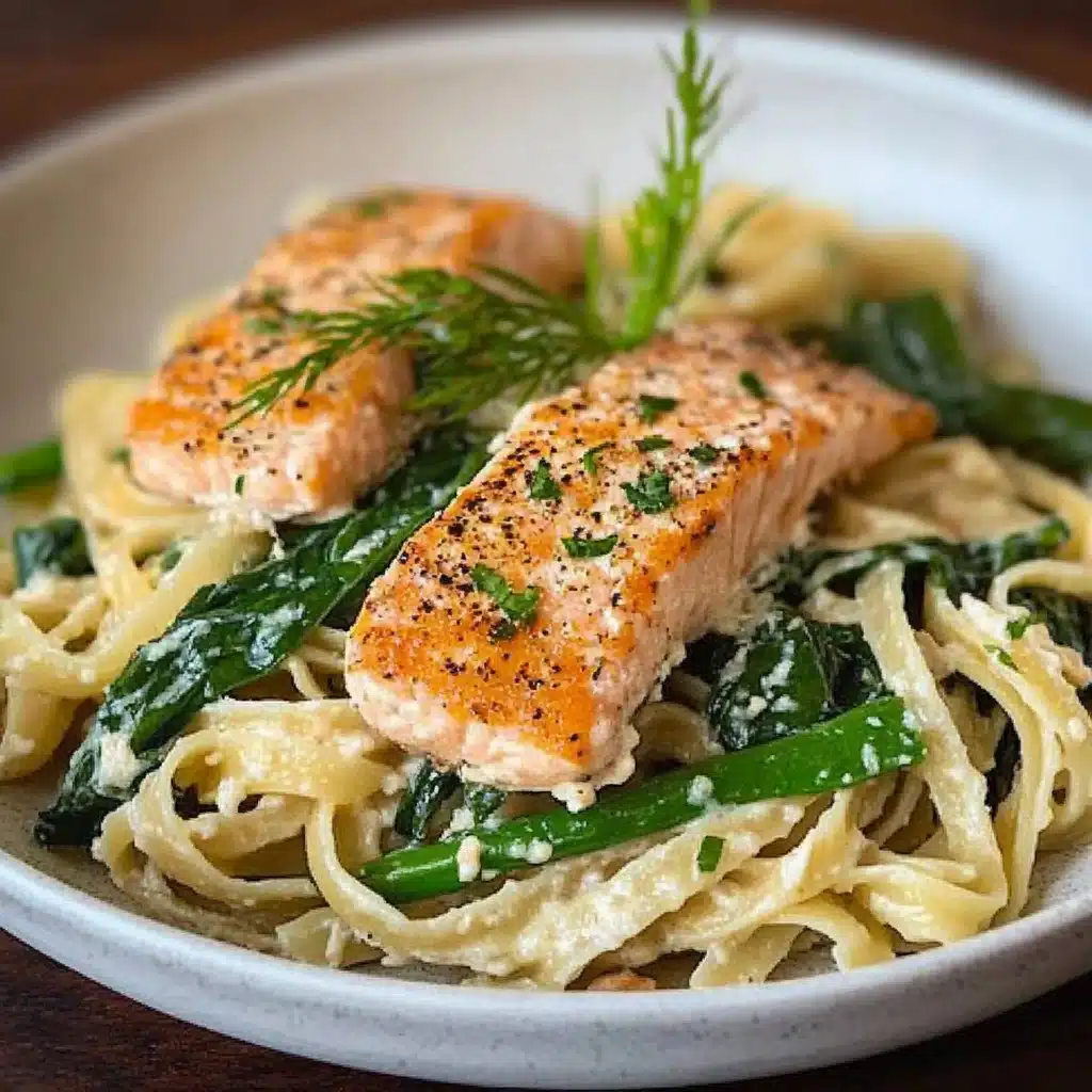 Salmon Spinach Pasta