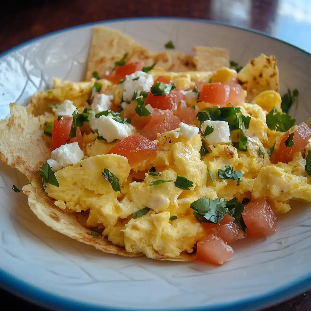 Scrambled Eggs with Crispy Tortillas
