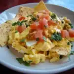 Scrambled Eggs with Crispy Tortillas