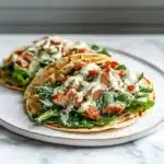 Smash Chicken Caesar Tacos