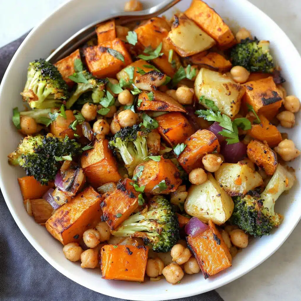 Smoky Sweet Potato and Chickpea Sheet Pan
