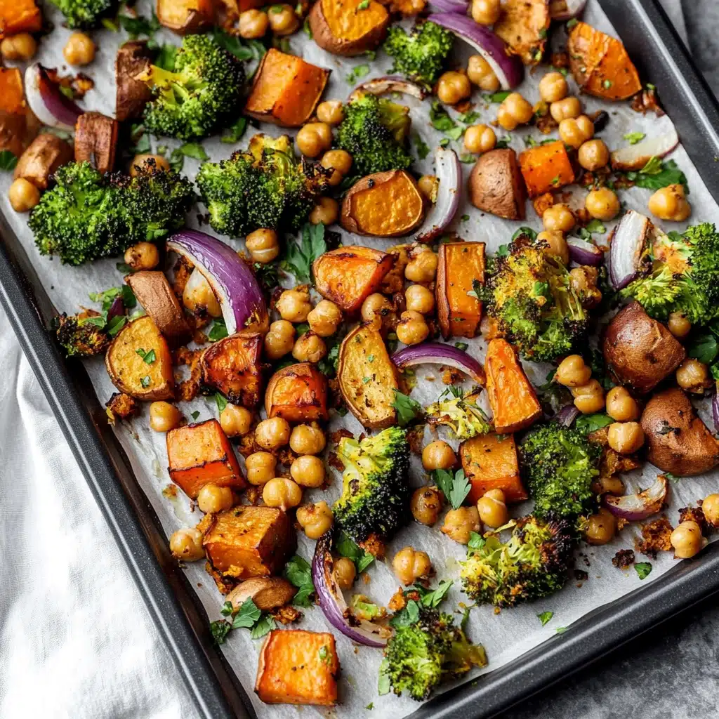 Smoky Sweet Potato and Chickpea Sheet Pan